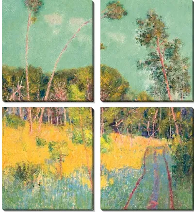 Картина Поляна в лесу