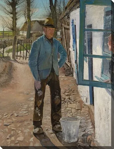 Картина Побелка старого дома