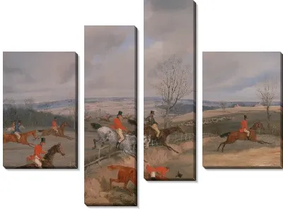 Картина Сцена охоты: рисование обложки