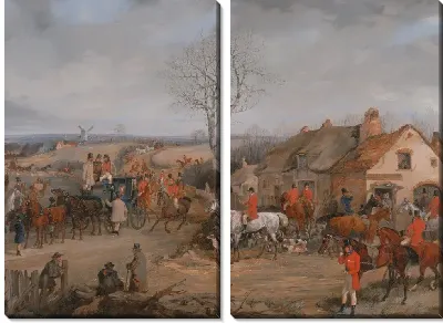 Картина Охотничья Сцена: Встреча