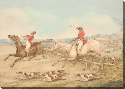 Картина Прыжки с двойным волом - всадник в трудностях