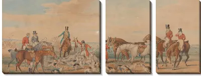 Картина Лестерширская Охота - Смерть