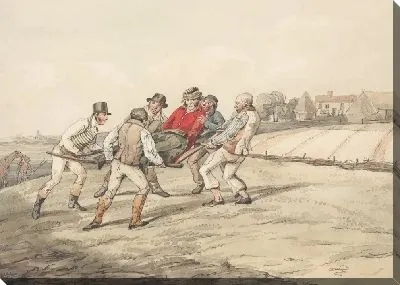 Картина «Квалифицированные лошади и неквалифицированные всадники»: «Возвращение домой в Триумфе. Он презирает ленивую легкую жизнь; так увлекся охотой