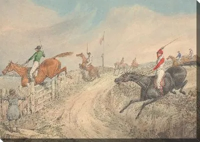 Картина Бег с препятствиями: поле, прыгающее в полосу и из нее