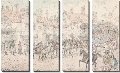 Картина Иллюстрация к Р.С. Сёртис »,« Jorrocks's Jaunts and Jollities »:« Мистер Сюрприз Джоррокса «Увидеть парижское усердие», «Мой Vig, вот шоу Уомбуэлл« Дикий зверь »»
