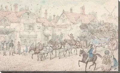 Картина Иллюстрация к Р.С. Сёртис »,« Jorrocks's Jaunts and Jollities »:« Мистер Сюрприз Джоррокса «Увидеть парижское усердие», «Мой Vig, вот шоу Уомбуэлл« Дикий зверь »»