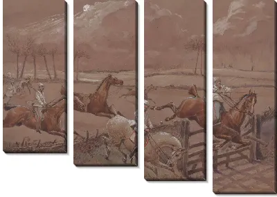 Картина Ночные всадники из Nacton: последнее поле возле Nacton Heath
