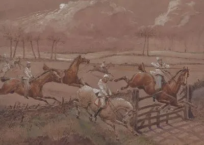 Картина Ночные всадники из Nacton: последнее поле возле Nacton Heath