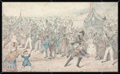 Картина Иллюстрация к Р.С. Сёртис »,« Jorrocks's Jaunts and Jollities »:« Мистер Джоррокс бьет барона за скорость
