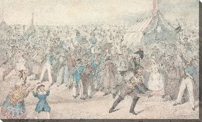 Картина Иллюстрация к Р.С. Сёртис »,« Jorrocks's Jaunts and Jollities »:« Мистер Джоррокс бьет барона за скорость