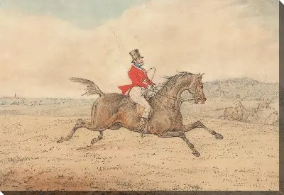 Картина «Езда на лошадях с трудностями»