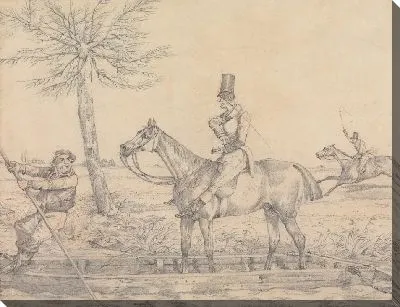 Картина «Спортивные понятия»: «Разве вы не думаете, что это лучший способ передвижения через ручей?» и я думаю, что, судя по тому парню, у него никогда не было такой опрятной вещи в своей вещи, как раньше »