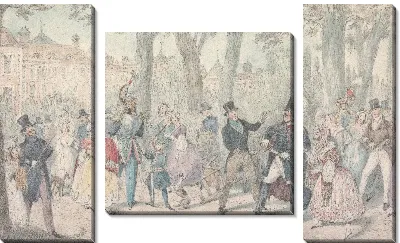 Картина Иллюстрация к Р.С. Сёртис "," Jarrocks's Jaunts and Jollities: " Джоррокс отказывается от знакомства с йоркширцем