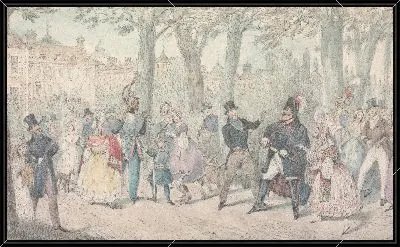 Картина Иллюстрация к Р.С. Сёртис "," Jarrocks's Jaunts and Jollities: " Джоррокс отказывается от знакомства с йоркширцем