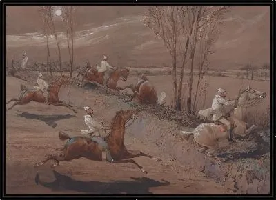 Картина Ночные всадники из Nacton: Ой! и прочь! Большое поле возле Байлс-Корнер