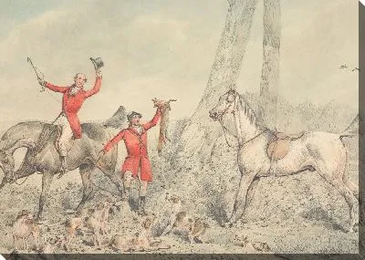 Картина Смерть: Охотник, держащий лиса в воздухе