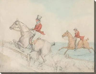 Картина Два всадника с двойным забором