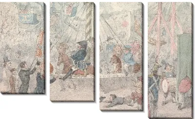 Картина Иллюстрация к Р.С. Сёртис »,« Jorrocks's Jaunts and Jollities »:« Мистер Джоррокс едет в Сент-Клауд