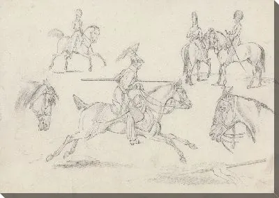 Картина Записки, № 8: Сцены из Лансера и другой кавалерии