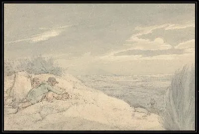Картина Национальный спорт Великобритании 1821: ловля барсука
