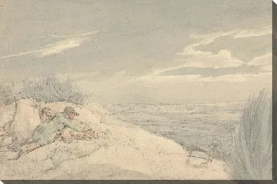 Картина Национальный спорт Великобритании 1821: ловля барсука