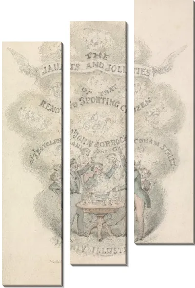 Картина Иллюстрация к Р.С. Surtees ', "Jarrocks's Jaunts and Jollities": Титульный лист