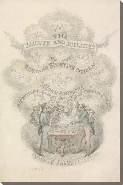 Картина Иллюстрация к Р.С. Surtees ', "Jarrocks's Jaunts and Jollities": Титульный лист