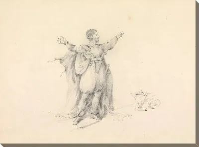 Картина Персонаж (? Макбет) в платье эпохи Возрождения ...