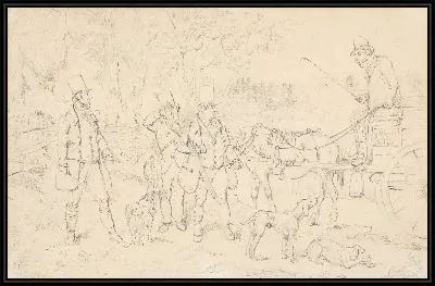 Картина «Спортивные анекдоты: эскиз для« Спортивного мясника »
