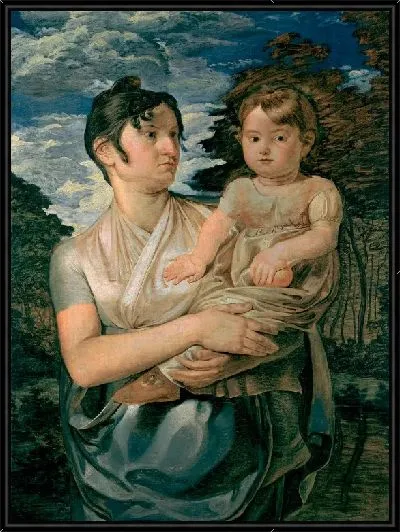 Картина Полин Рунге со своим двухлетним сыном