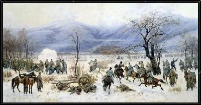 Картина Сражение у Шипки-Шейново 28 декабря 1877 года (Battle of Shipka-Sheinovo December 28, 1877)