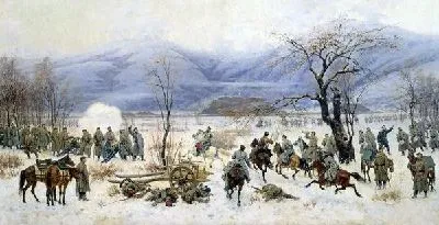 Картина Сражение у Шипки-Шейново 28 декабря 1877 года (Battle of Shipka-Sheinovo December 28, 1877)