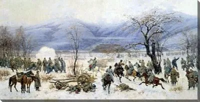Картина Сражение у Шипки-Шейново 28 декабря 1877 года (Battle of Shipka-Sheinovo December 28, 1877)