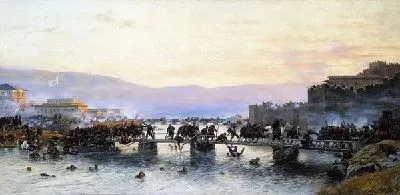 Картина Штурм крепости Ардаган 5 мая 1877 года (Storming the fortress of Ardahan May 5, 1877)
