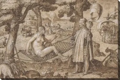 Картина Открытие Америки: посадка Веспуччи в Америке