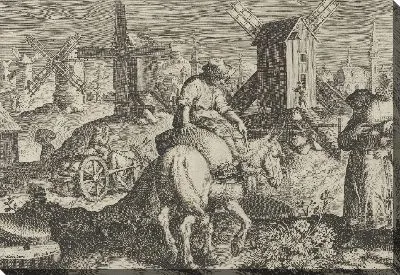 Картина Новые изобретения современности [Нова Реперта], Изобретение мельницы ветра, плита 11