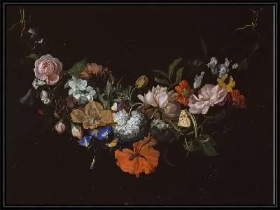 Гирлянда с цветами