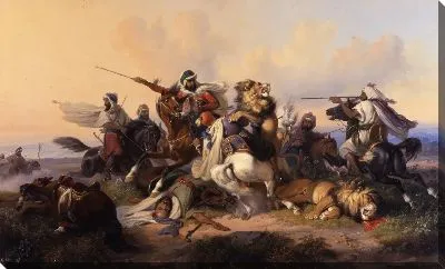 Картина Охота на льва