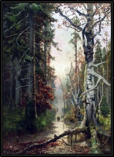 Картина Осень в лесу (Autumn in the woods)