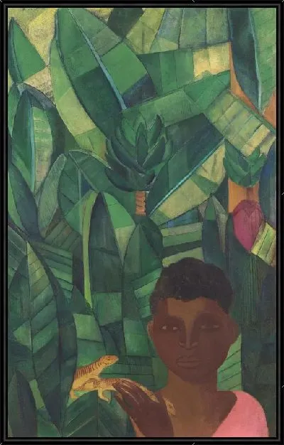 Картина Мальчик с гекконами