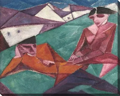 Картина Русская деревня