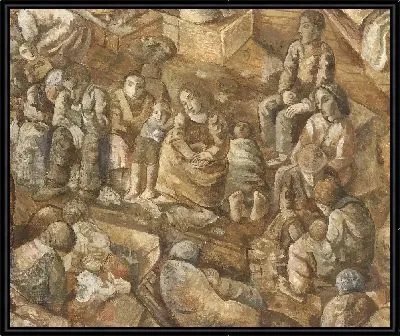 Картина Эмигрантский корабль (деталь)