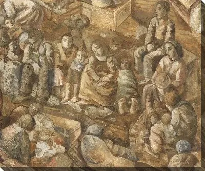 Картина Эмигрантский корабль (деталь)