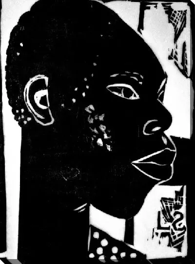 Картина Черная голова