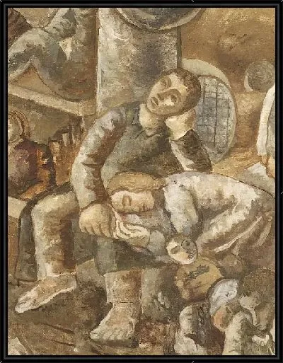Картина Эмигрантский корабль (деталь)