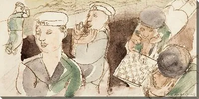 Картина Моряки на борту