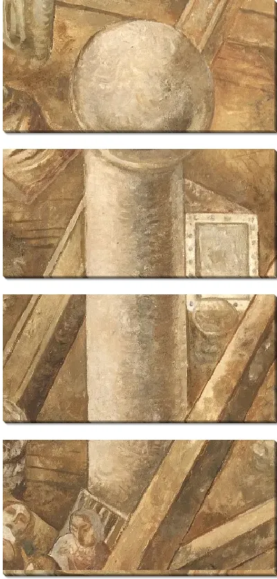 Картина Эмигрантский корабль (деталь)