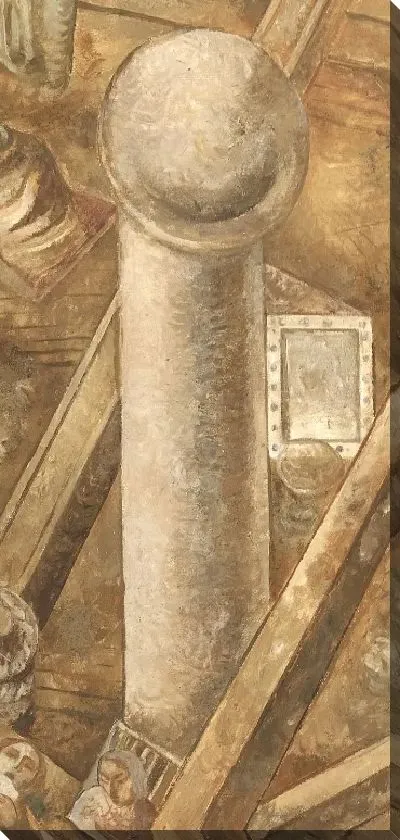 Картина Эмигрантский корабль (деталь)