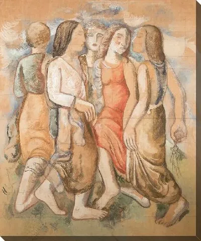 Картина Этюд на пять фигур