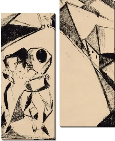 Картина Русская деревня